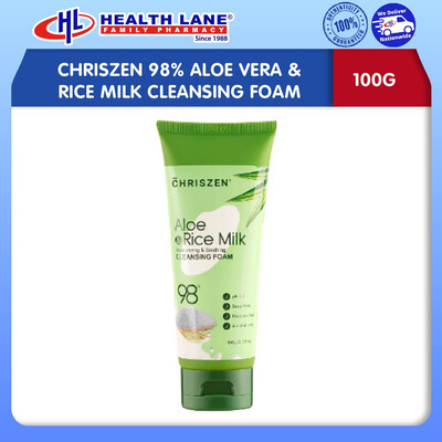 CHRISZEN 98% ALOE VERA & BERAS  SUSU CLEANSING BERBUIH (100G)